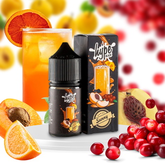 Набір Hype Black Sunny (Персик Журавлина Апельсин) 30 мл 50 мг