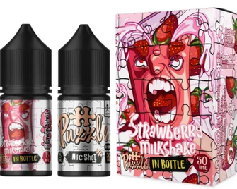 Набір In Bottle Puzzle Strawberry Milkshake (Полуничний молочний коктейль) 30 мл 50 мг