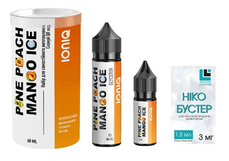 Набір органічної рідини IONIQ Pine Peach Mango Ice (Ананас Персик Манго) 60 мл 3 мг