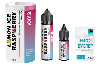 Набір органічної рідини IONIQ Raspberry Lemon Ice (Малина Лимон Лід) 60 мл 3 мг