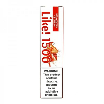 Одноразовая Pod Система Joyetech - Like! 1500 Strawberry Ice Cream (Клубничное мороженое)