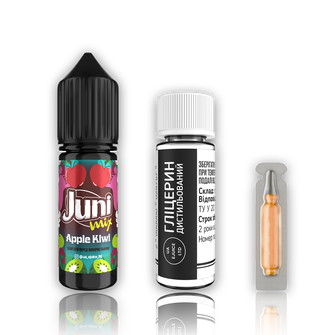 Набор Juni Mix Apple Kiwi (Яблоко Киви) 15мл 65 мг