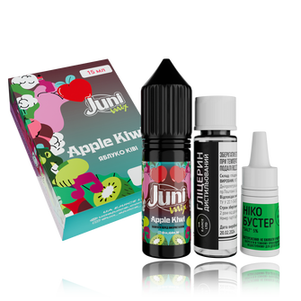 Набір Juni Mix HYBRID Apple Kiwi (Яблуко Ківі) 15мл 65мг