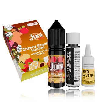 Набір Juni Mix HYBRID Cherry Peach Lemon (Вишня Персик Лимон) 15мл 50мг