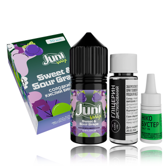 Набір Juni Mix HYBRID Sweet Sour Grape (Солодкий Виноград) 30мл 50мг