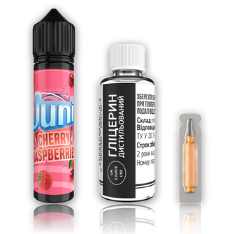 Набір органічної рідини Juni Cherry Raspberry (Вишня Малина) 60 мл 3 мг