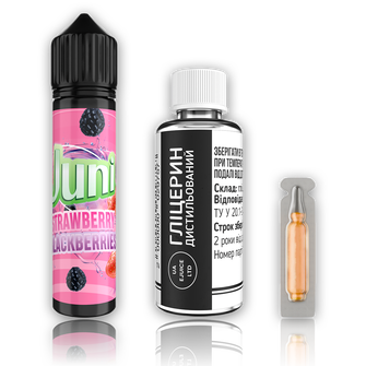 Набір органічної рідини Juni Strawberry Blackberries (Полуниця Ожина) 120 мл 3 мг
