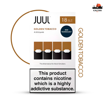 Картриджі Juul Golden Tobacco (Тютюн) 18 мг (1.8%)