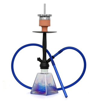 Кальян AMY Deluxe 038R I Need You висота 55 см на 1 персону (Синій)