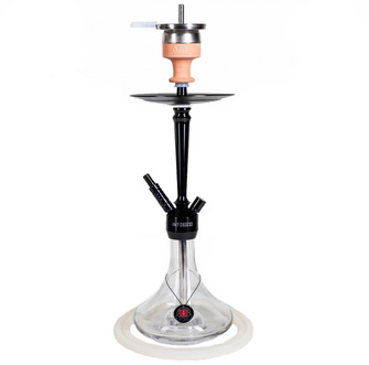 Кальян AMY Deluxe 066.02 Alu Deluxe S висота 60 см на 1 персону (Прозорий)