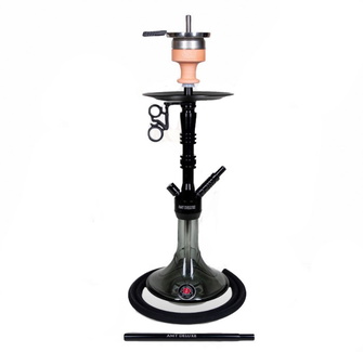Кальян AMY Deluxe 069.02 Alu Lima S висота 60 см на 1 персону (Чорний)