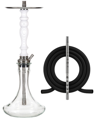Кальян Aroma Steel Bravo White (Білий)