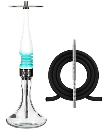 Кальян Aroma Zulu White Turquoise (Біло-бірюзовий)