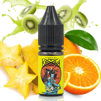 Сольова рідина Katana Carambola Kiwi Green Orange (Карамболь Ківі Зелений апельсин) 10 мл 50 мг