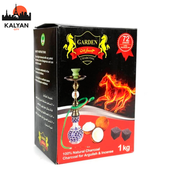 Кокосове вугілля для кальяну Garden, 1 кг