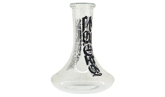 Колба NJN Hookah NJ Calligraphy Clear Black (Прозоро-чорний)