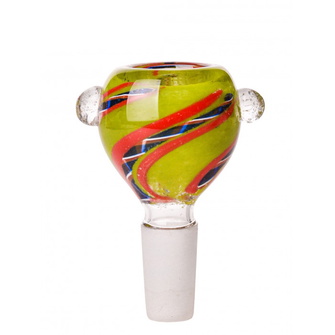 Ковпак скляний Mistiq Wave Yellow Red (Жовто-червоний)