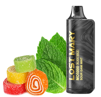 Lost Mary MO5000 Sour Gami Mint (Кислі цукерки мʼята)