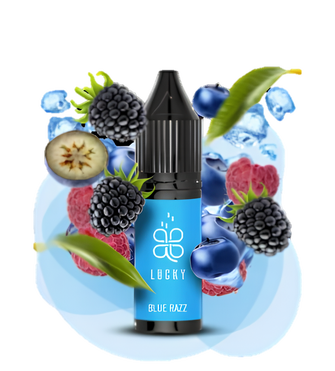 Сольова рідина Lucky 15 мл 50 мг Blue Razz (Блакитна малина)