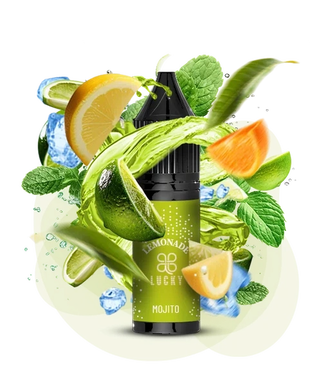 Сольова рідина Lucky 15 мл 50 мг Mojito Aloe Cucumber (Мохіто Алое Огірок)