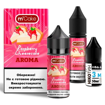 Набір Flavorlab M-Cake Raspberry Cheesecake (Малиновий чізкейк) 30 мл 50 мг