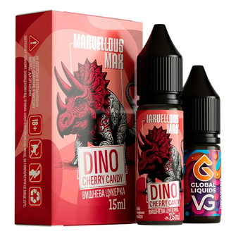 Набір Marvellous MAX Dino Cherry Candy (Вишнева цукерка) 15 мл 50 мг