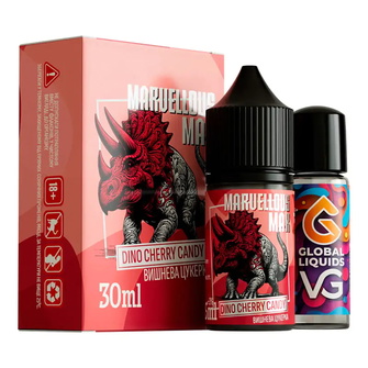 Набір Marvellous MAX Dino Cherry Candy (Вишнева цукерка) 30 мл 50 мг