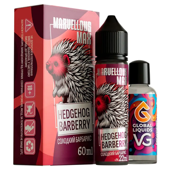 Набір органічної рідини Marvellous MAX Hedgehog Barberry (Солодкий барбарис) 60 мл 3 мг