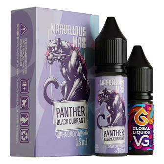 Набір Marvellous MAX Panther Black Currant (Чорна смородина) 15 мл 50 мг