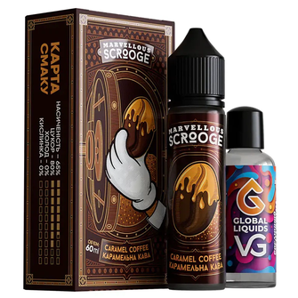 Набір органічної рідини Marvellous Scrooge Caramel Coffee (Карамельна кава) 60 мл 3 мг