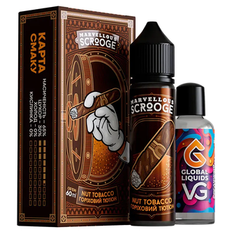 Набір органічної рідини Marvellous Scrooge Nut Tobacco (Горіховий тютюн) 60 мл 3 мг