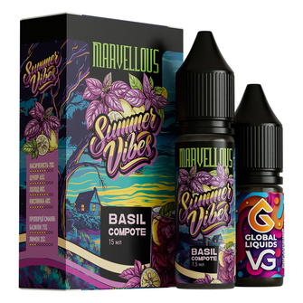 Набір Marvellous Summer Vibes Basil Compote (Компот з базиліком) 15 мл 50 мг