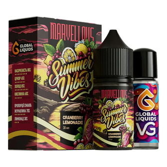 Набір Marvellous Summer Vibes Cranberry Lemonade (Журавлинний лимонад) 30 мл 50 мг