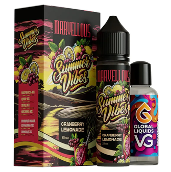 Набір органічної рідини Marvellous Summer Vibes Cranberry Lemonade (Журавлинний лимонад) 60 мл 3 мг