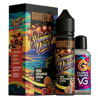 Набір органічної рідини Marvellous Summer Vibes Red Orange Soda (Апельсинова содова) 60 мл 3 мг