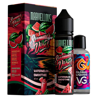 Набір органічної рідини Marvellous Summer Vibes Watermelon Smoothie (Кавуновий смузі) 60 мл 3 мг