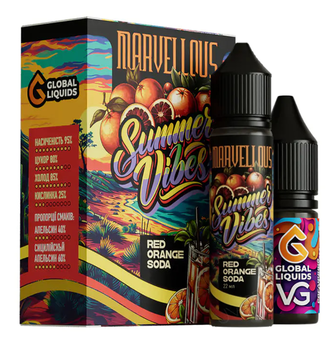 Набір Marvellous Summer Vibes Red Orange Soda (Апельсинова содова) 15 мл 50 мг