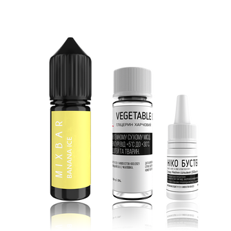 Набор Mix Bar HYBRID SLT Banana ICE (Банан Лед) 15мл 50мг