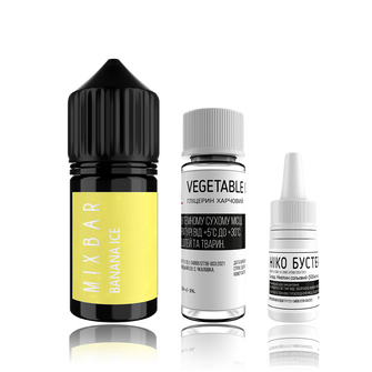 Набор Mix Bar HYBRID SLT Banana ICE (Банан Лед) 30мл 50мг
