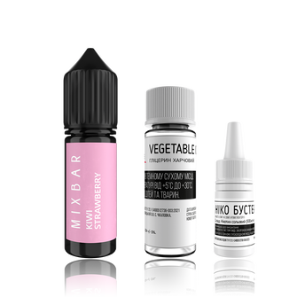 Набор Mix Bar HYBRID SLT Kiwi Strawberry (Киви Клубника) 15мл 65мг