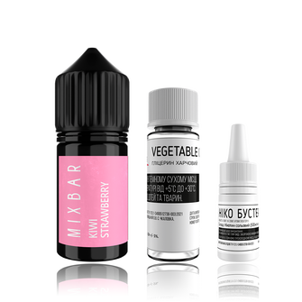 Набор Mix Bar HYBRID SLT Kiwi Strawberry (Киви Клубника) 30мл 65мг