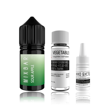 Набір Mix Bar HYBRID SLT Sour Apple (Кисле Яблуко) 30мл 50мг