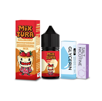 Набір Mixtura Strawberry Cheesecake (Полуничний чізкейк) 30 мл 30 мг