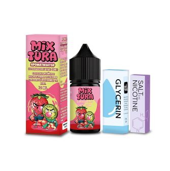 Набір Mixtura Strawberry Kiwi Gum (Жуйка Полуниця Ківі) 30 мл 30 мг