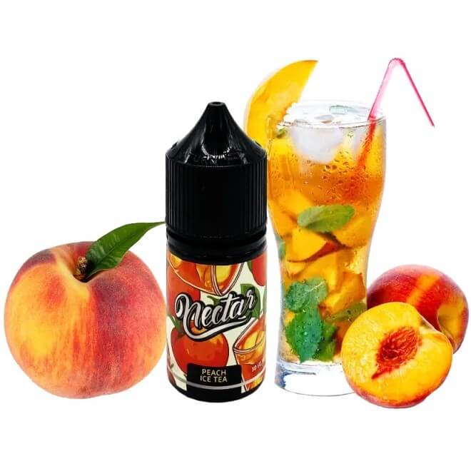 Солевая жидкость Nectar 30 мл 50 мг Peach Ice Tea (Персик Холодный чай ...