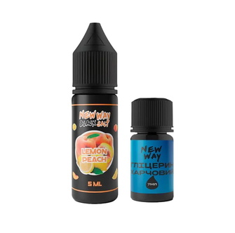 Набір New Way Black Lemon Peach (Лимон Персик) 15 мл 25 мг