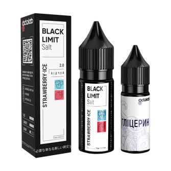 Набір Octobar Black Limit Strawberry Ice (Полуниця Лід) 15 мл 50 мг