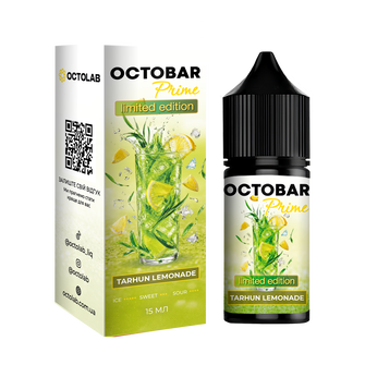 Набор Octobar Prime Tarhun Lemonade (Тархун Лимонад) 30 мл 65 мг Набор Octobar Prime Tarhun Lemonade (Тархун Лимонад) 30 мл 65 мг