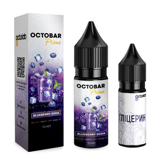 Набір Octobar Prime Blueberry Soda (Чорнична газована вода) 15 мл 50 мг
