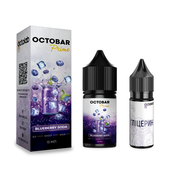 Набір Octobar Prime Blueberry Soda (Чорнична газована вода) 30 мл 65 мг